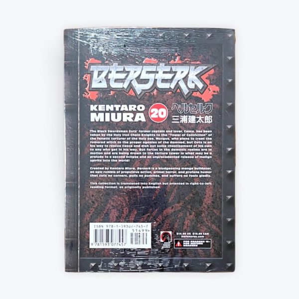 Berserk Vol 20 Back Cover